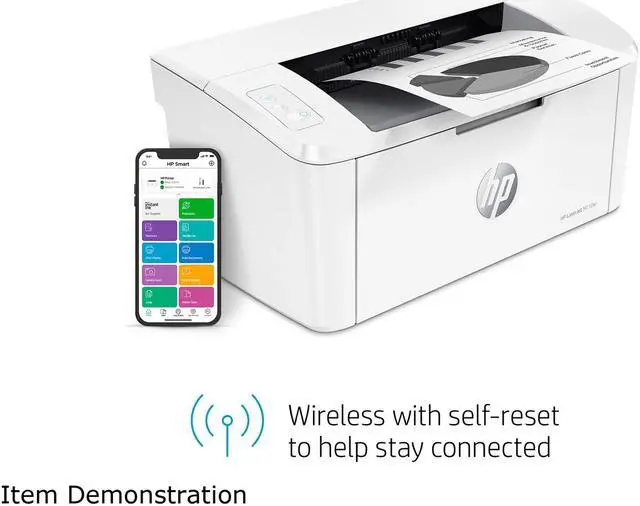 Alt view image 9 of 11 - HP LaserJet M110w Wireless Black & White Printer