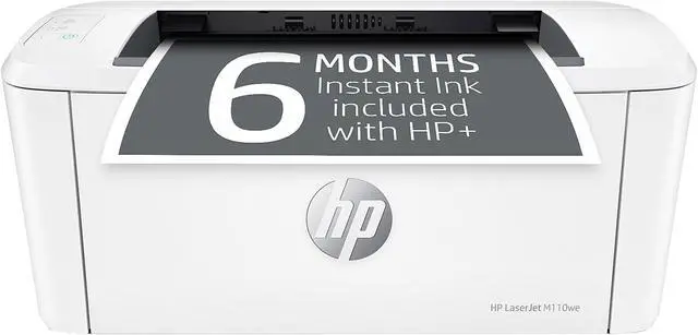 Main image of HP LaserJet M110we Wireless Monochrome Printer with HP+ and Bonus 6 Months Instant Ink (7MD66E)