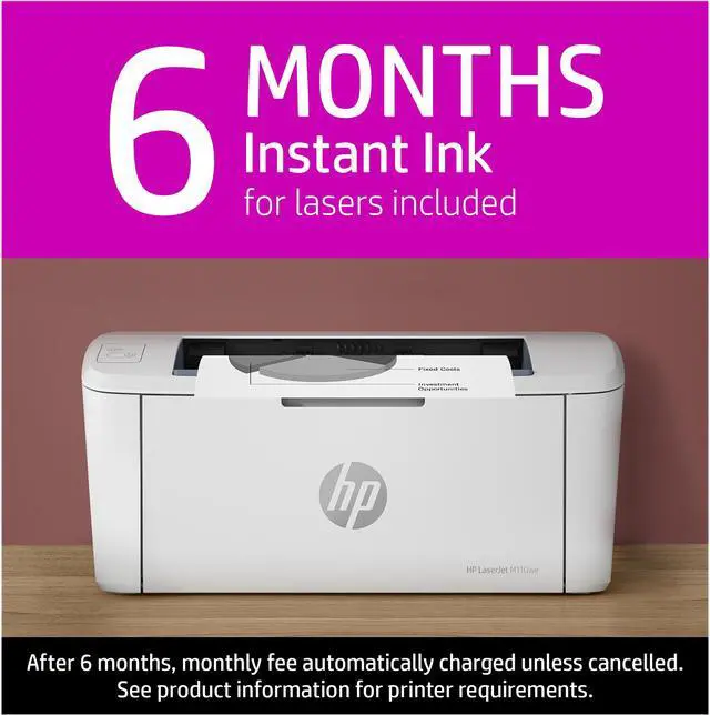 Alt view image 9 of 13 - HP LaserJet M110we Wireless Monochrome Printer with HP+ and Bonus 6 Months Instant Ink (7MD66E)