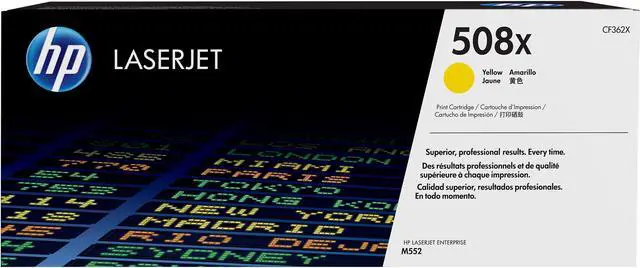 Main image of HP 508X High Yield LaserJet Toner Cartridge - Yellow