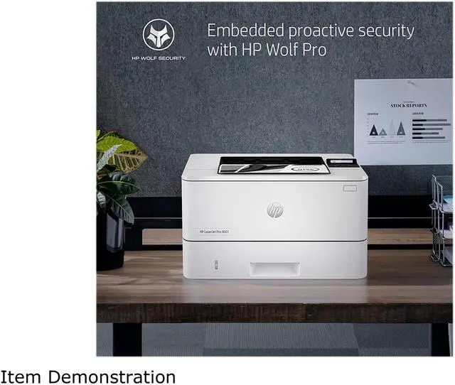 Alt view image 5 of 9 - HP LaserJet Pro 4001n Black-and-White Laser Printer with 3 months of Instant Ink included with HP+ - White