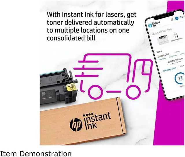 Alt view image 8 of 9 - HP LaserJet Pro 4001n Black-and-White Laser Printer with 3 months of Instant Ink included with HP+ - White