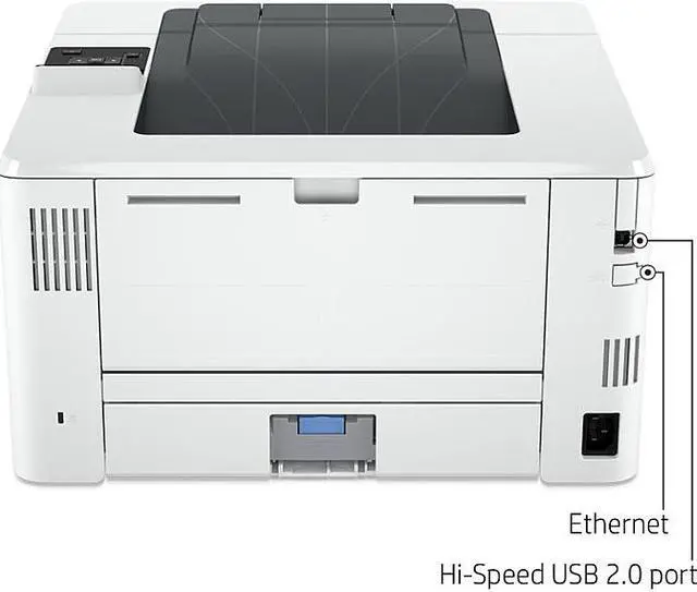 Alt view image 3 of 9 - HP LaserJet Pro 4001n Black-and-White Laser Printer with 3 months of Instant Ink included with HP+ - White