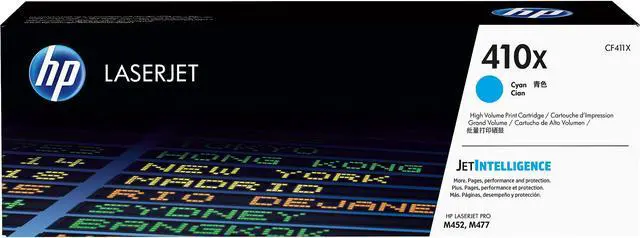Main image of HP 410X High Yield LaserJet Toner Cartridge - Cyan