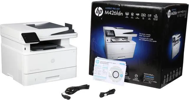 Alt view image 11 of 11 - HP LaserJet Pro M426fdn (F6W14A-CF226A) Duplex 1200 dpi USB Monochrome MFP Laser Printer Bundle with HP 26A Black Toner Cartridge