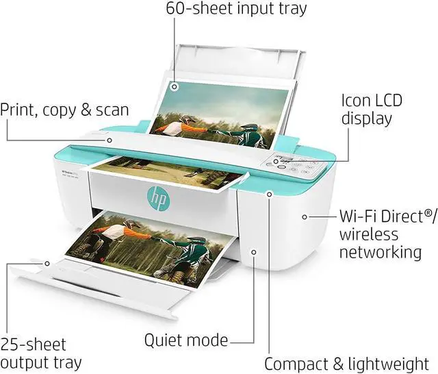 Alt view image 2 of 12 - HP - DeskJet 3755 Wireless All-in-One Instant Ink Ready Inkjet Printer - Seagrass