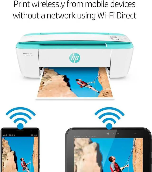Alt view image 8 of 12 - HP - DeskJet 3755 Wireless All-in-One Instant Ink Ready Inkjet Printer - Seagrass