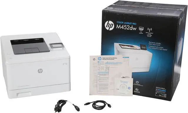 Alt view image 12 of 12 - HP Color LaserJet Pro M452dw (CF394A-CF410A) Duplex 38400 x 600 dpi USB / Wireless Color Laser Printer Bundle with HP 410A Black Toner Cartridge