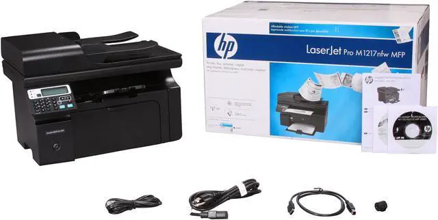 Alt view image 8 of 8 - HP LaserJet Pro M1217NFW Wireless Mono Laser Multifunction Printer Fax/Copy/Print/Scan 19PPM ePrinter USB2.0