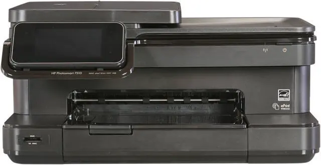Alt view image 2 of 9 - HP Photosmart 7510 CQ877A Up to 33 ppm Black Print Speed 9600 x 2400 dpi Color Print Quality USB / Wi-Fi Thermal Inkjet e-All-in-One Color Printer
