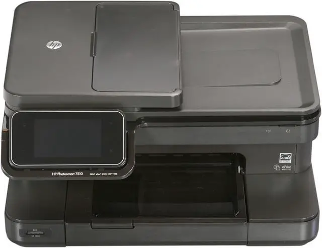 Alt view image 3 of 9 - HP Photosmart 7510 CQ877A Up to 33 ppm Black Print Speed 9600 x 2400 dpi Color Print Quality USB / Wi-Fi Thermal Inkjet e-All-in-One Color Printer