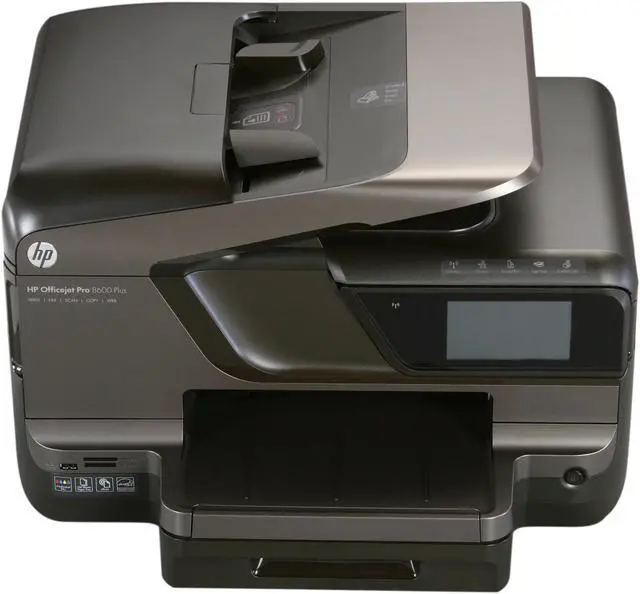 Alt view image 3 of 9 - HP Officejet Pro 8600 Plus Up to 20 ppm Black Print Speed 4800 x 1200 dpi Color Print Quality Ethernet (RJ-45) / RJ-11 / USB / Wi-Fi Thermal Inkjet e-All-in-One Color Printer
