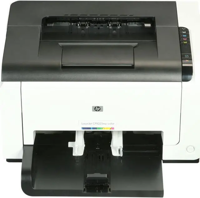 Alt view image 3 of 9 - HP LaserJet Pro CP1025nw Personal Up to 17 ppm 600 x 600 dpi Color Print Quality Color Ethernet (RJ-45) / USB / Wi-Fi Laser Printer