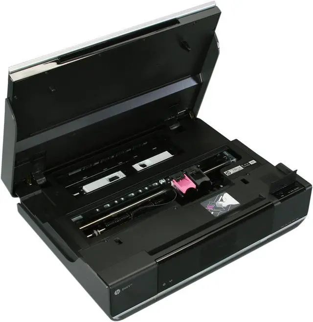 Alt view image 8 of 10 - HP ENVY 114 CQ811A Up to 30 ppm Black Print Speed 4800 x 1200 dpi Color Print Quality USB / Wi-Fi Thermal Inkjet MFC / All-In-One Color Printer
