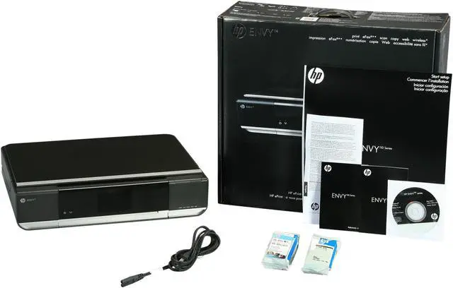 Alt view image 10 of 10 - HP ENVY 114 CQ811A Up to 30 ppm Black Print Speed 4800 x 1200 dpi Color Print Quality USB / Wi-Fi Thermal Inkjet MFC / All-In-One Color Printer