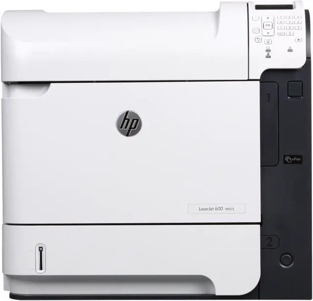 Alt view image 2 of 8 - HP LaserJet Enterprise 600 M603n (CE994A) Up to 62 ppm 1200 x 1200 dpi Workgroup Monochrome Laser Printer