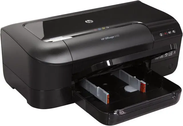 Alt view image 7 of 8 - HP Officejet 6100 Up to 16 ppm (ISO) Black Print Speed 4800 x 1200 dpi (optimized) Color Print Quality WiFi 802.11b/g Thermal Inkjet Workgroup Color Printer with ePrint Capability