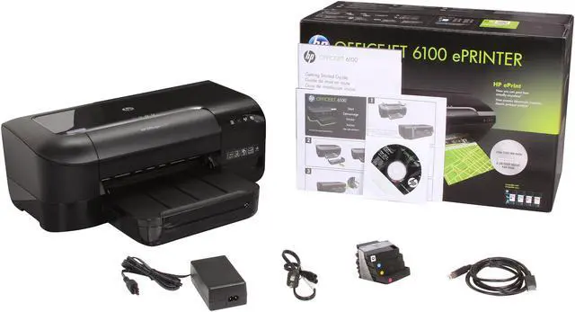 Alt view image 8 of 8 - HP Officejet 6100 Up to 16 ppm (ISO) Black Print Speed 4800 x 1200 dpi (optimized) Color Print Quality WiFi 802.11b/g Thermal Inkjet Workgroup Color Printer with ePrint Capability