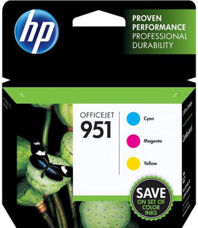  HP 951 Cyan, Magenta, Yellow Ink Cartridges