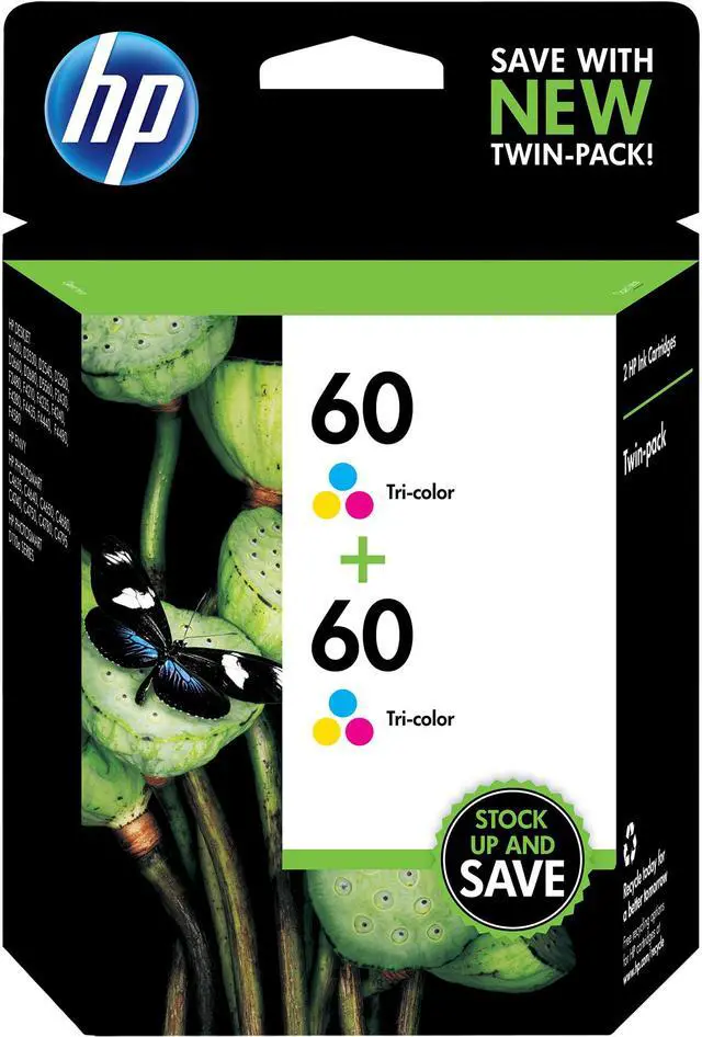 Main image of HP 60 Ink Cartridge - Dual Pack - Cyan/Magenta/Yellow