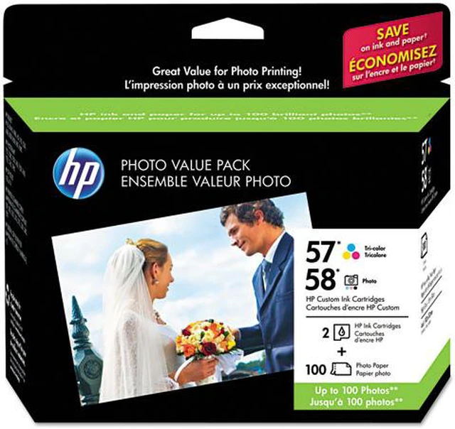 HP 57/58 Ink Cartridge - Magenta, Yellow, Photo Color, Cyan - Newegg.com
