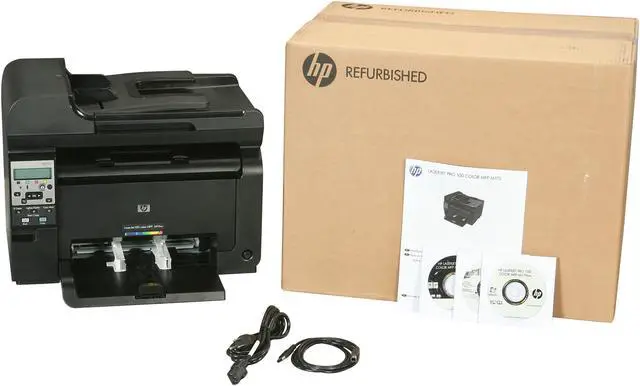 Alt view image 10 of 10 - HP LaserJet Pro 100 M175nw MFC / All-In-One Up to 17 ppm Up to 600 x 600 dpi Color Print Quality Color Ethernet (RJ-45) / USB / Wi-Fi Laser Printer