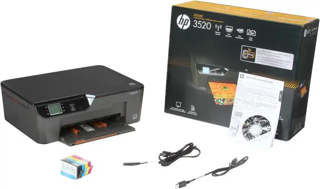 Alt view image 7 of 7 - HP Deskjet 3520 Up to 23 ppm Black Print Speed 4800 x 1200 dpi Color Print Quality USB / Wi-Fi Thermal Inkjet MFC / All-In-One Color Printer