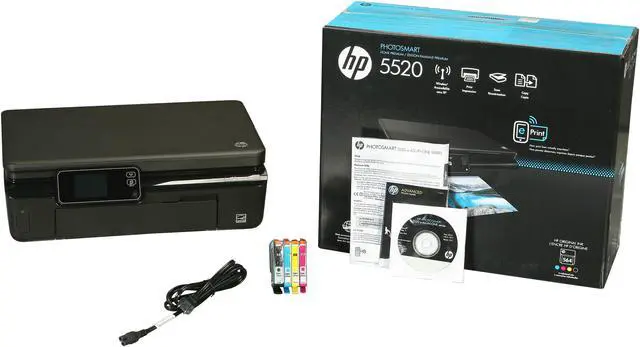 Alt view image 9 of 9 - HP Photosmart 5520 Up to 23 ppm Black Print Speed 4800 x 1200 dpi Color Print Quality USB / Wi-Fi Thermal Inkjet MFC / All-In-One Color Printer