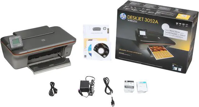 Alt view image 7 of 7 - HP Deskjet 3052A Up to 20 ppm Black Print Speed 4800 x 1200 dpi Color Print Quality USB / Wi-Fi InkJet MFC / All-In-One Color Printer