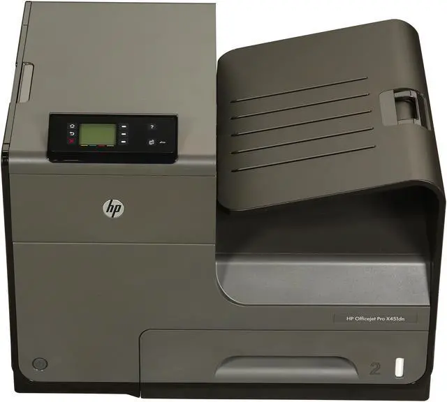 Alt view image 3 of 8 - HP Officejet Pro X451dn (CN459A) Up to 55 ppm 2400 x 1200 dpi USB Duplex Inkjet Printer