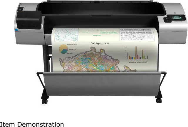 Alt view image 6 of 9 - HP Designjet T1300 2400 x 1200 dpi Color Print Quality Ethernet (RJ-45) / USB InkJet Large Format Color 44-in PostScript ePrinter