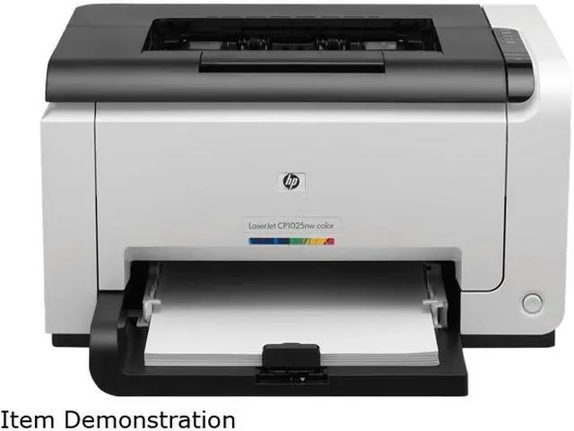 Alt view image 2 of 4 - HP LaserJet Pro CP1025nw Workgroup Up to 17 ppm (normal, letter) Up to 16 ppm (normal, A4) 600 x 600 dpi Color Print Quality Ethernet (RJ-45) / USB 4-pass color laser Color Printer