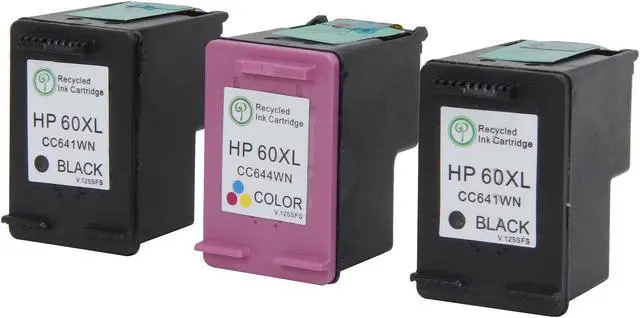 Alt view image 2 of 6 - Green Project Inc. Compatible Black/Color High Yield Ink Cartridge Replacement for HP 60XL CC641WN CC644WN