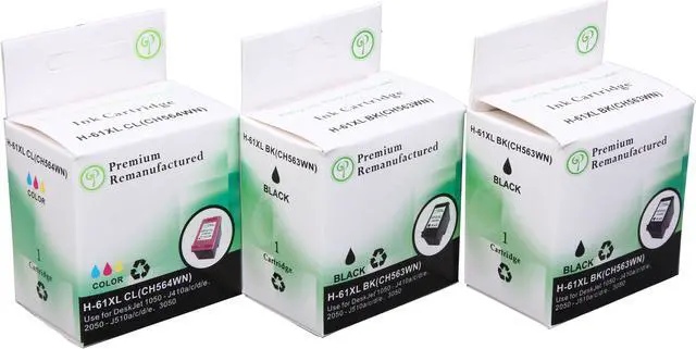 Alt view image 2 of 6 - Green Project Inc. Compatible Black/Color High Yield Ink Cartridge Replacement for HP 61XL CH563WN CH564WN