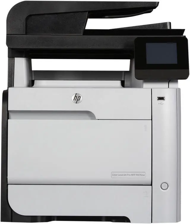 Alt view image 2 of 10 - HP LaserJet M476nw (CF385A) Up to 21 ppm 600 x 600 dpi Wireless Color All-in-One Laser Printer