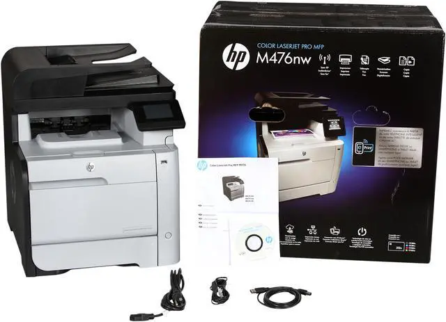Alt view image 10 of 10 - HP LaserJet M476nw (CF385A) Up to 21 ppm 600 x 600 dpi Wireless Color All-in-One Laser Printer