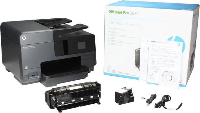 Alt view image 9 of 9 - HP Officejet Pro 8610 (A7F64A) Duplex 4800 dpi x 1200 dpi USB / Ethernet / Wireless Color Thermal Inkjet MFC Printer
