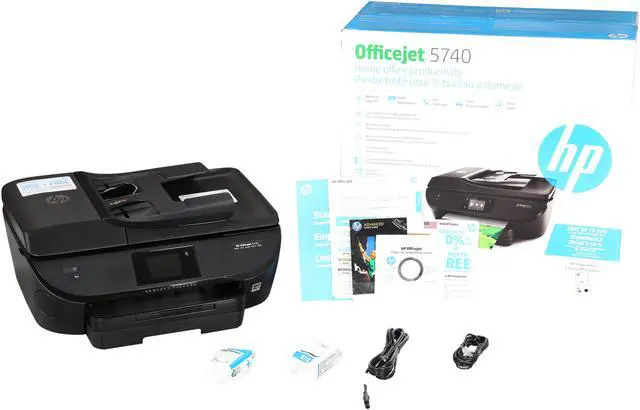 Alt view image 11 of 11 - HP Officejet 5740 ( B9S76A#B1H) Duplex 4800 x 1200 dpi USB/Wireless Color Inkjet All-In-One Printer