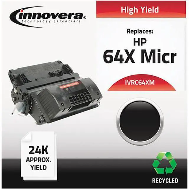 Main image of Innovera IVRC64XM Black Remanufactured CC364X (64X MICR) MICR Toner
