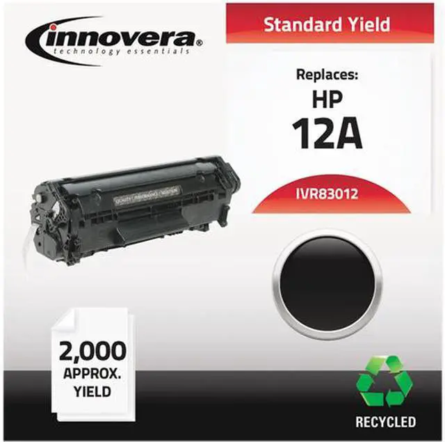 Main image of Innovera IVR83012 Black Compatible Remanufactured Q2612A (12A) Laser Toner
