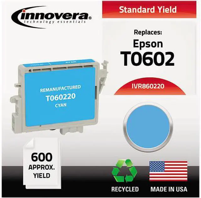 Main image of Innovera IVR860220 Cyan Ink Cartridge, Replacement for Epson T060220