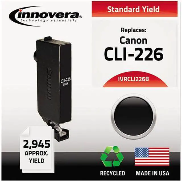 Main image of Innovera IVRCLI226B Black Ink Cartridge, Replacement for 4546B001 (CLI-226BK)