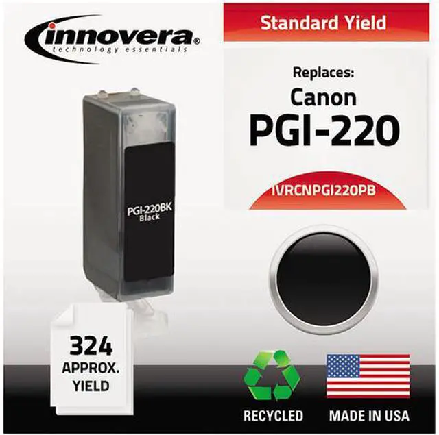Main image of Innovera IVRCNPGI220PB Black Ink Cartridge, Replacement for 2945B001 (PGI-220)