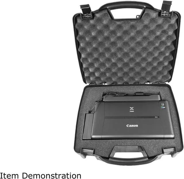 Alt view image 2 of 5 - CASEMATIX TOUGH Printer Carry Case Custom Designed to fit Canon PIXMA iP110 Wireless Mobile Printer - OEM