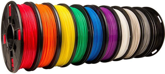10 Pack Small PLA True Colors 1.75mm Filament