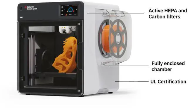 Alt view image 2 of 4 - MakerBot Sketch Sprint, 3D Printer for small size projects | 900-0151A