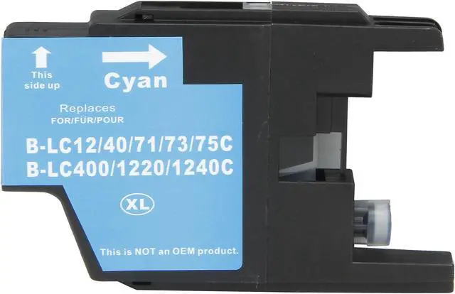 Alt view image 4 of 5 - Green Project B-LC75C Ink Cartridge (OEM# Brother LC75C) 600 Page Yield; Cyan