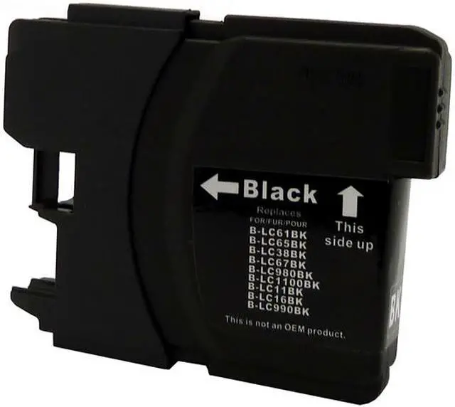 Main image of Green Project B-LC61BK Remanufactured Black Ink Cartridge Replacement for Brother LC61BK