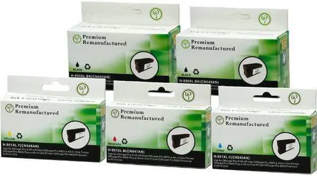 Main image of Green Project Inc. Compatible Black/Cyan/Magenta/Yellow High Yield Ink Cartridge Alternative for HP 950XL/951XL