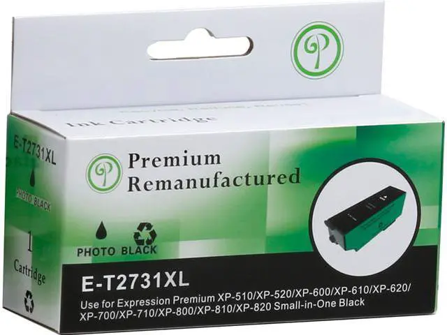 Main image of Green Project E-T2731XL Photo Black High Yield Ink Cartridge Compatible for Epson E-t2731